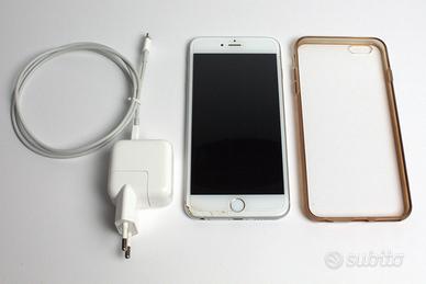 iPhone 6 Plus Bianco + Cover e Alimentatore