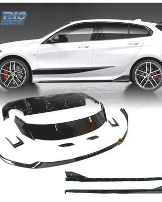 KIT AEREO BMW F40 LOOK M PERFORMANCE NERO LUCIDO