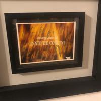 Mario schifano tecnica mista su foto