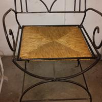 sedia in ferro battuto 