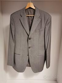 Abito Hilton da uomo, gessato grigio, taglia 48