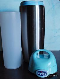 thermos porta biberon azzurro chicco