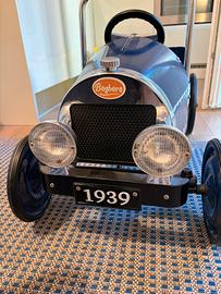 Auto a Pedali Vintage da Corsa Baghera blu