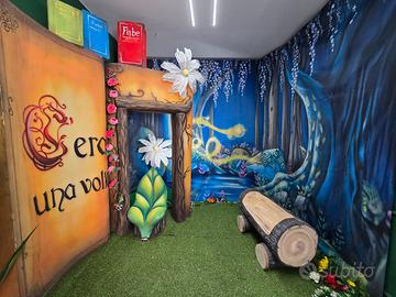 scenografia feste carnevale per foto in 3d