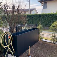 Fioriera nera 200*40*80