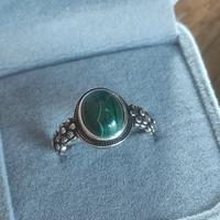 Anello in Argento S925 con Malachite Naturale