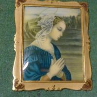 Madonna Quadro capoletto in vetro elegante cornice