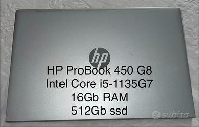 LAPTOP HP PROBOOK 450 G8 "valuto scambi"