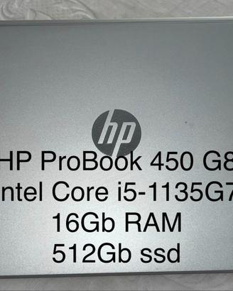 LAPTOP HP PROBOOK 450 G8 "valuto scambi"