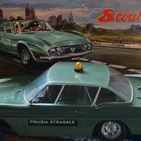 auto polizia filoguidata  scout 2000 anni 60