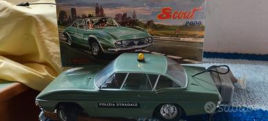 auto polizia filoguidata  scout 2000 anni 60