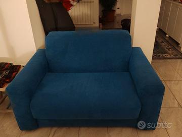 divano ADILE siedi dormi  in Alcantara  turchese