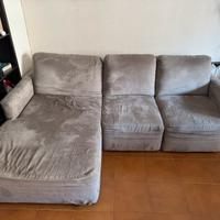 Divano 3 posti con chaise longue e allungabile