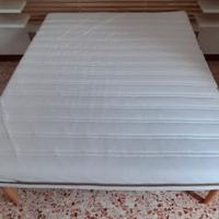 Rete semi-matrimoniale fissa e materasso IKEA