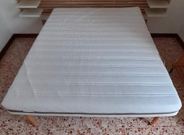 Rete semi-matrimoniale fissa e materasso IKEA