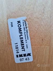 Ripiano e cassetti per armadio Ikea legno rovere