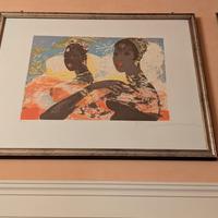 Prova d'autore -  quadro  Salvatore Fiume 