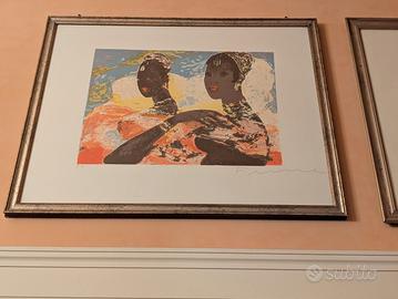 Prova d'autore -  quadro  Salvatore Fiume 