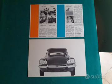 Depliant  Citroen DS19  Ds21  ID