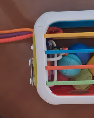 Cubo attività multisensoriale Montessori neonato 7