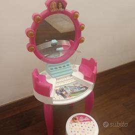 Consolle tavolino specchio trucchi bambina Barbie