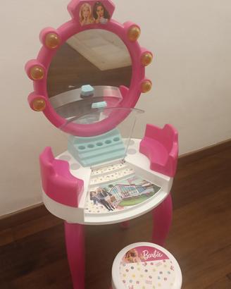 Consolle tavolino specchio trucchi bambina Barbie