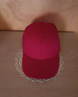 Cappello con visiera unisex fucsia - NUOVO.