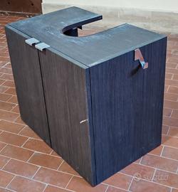 Mobiletto pensile sotto lavabo, vano pens a giorno