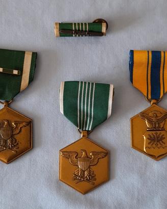 US 3 medaglie commendation