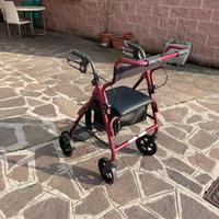 Rollator -deambulatore  con doppia funzione