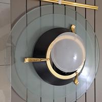 Lampadario F.Fabbian anni 80 placcato oro