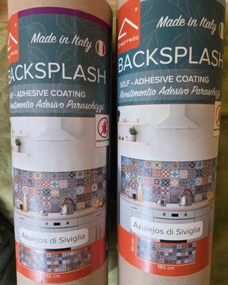 Rivestimento paraschizzi adesivo da cucina