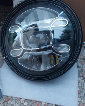 Faro led 7'' universale nero