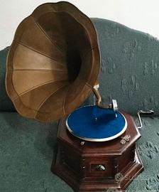 GRAMMOFONO PER ARREDO VINTAGE OTTAGONALE