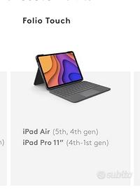 Tastiera logitech per iPad