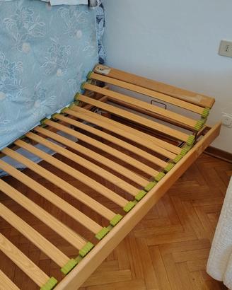 Letto singolo con rete a doghe