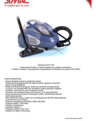 Aspirapolvere triplo simac