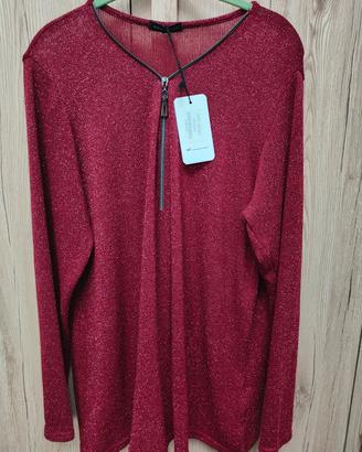 Maglia donna curvy a maniche lunghe