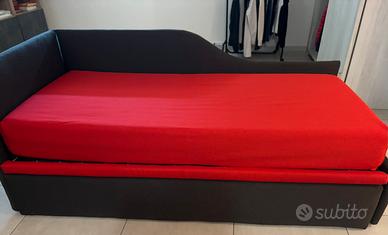 Letto con secondo letto estraibile + marerasso