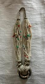 Collana perline con pendente (6*)