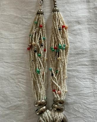 Collana perline con pendente (6*)