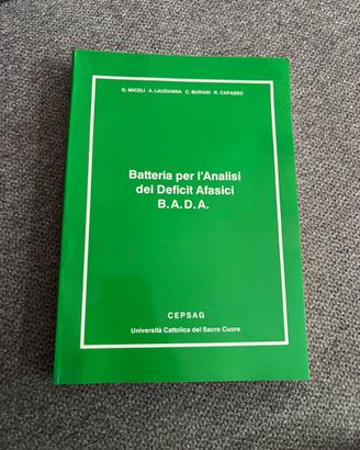 Libro analisi dei deficit afasici