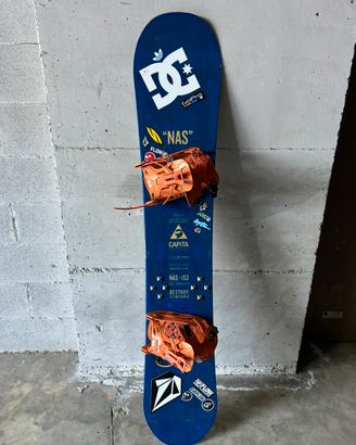 Snowboard CAPITA NAS 153 + attacchi rapidi Flow