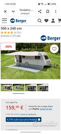 tendalino 5 metri caravan 