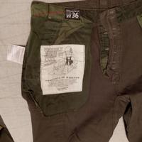 Pantaloni cargo bastard verde scuro tg W36