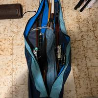 Set Vecchie canne da pesca