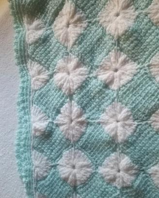 Coperta cotone da neonato fatta a mano