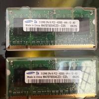 Ram 2x512mb pc2-4200s samsung