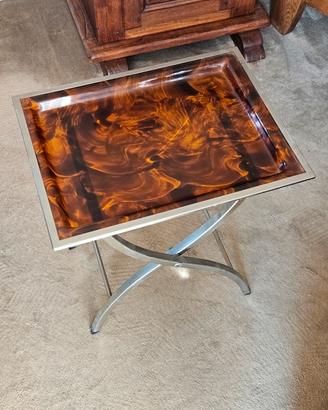 Tavolino pieghevole design vintage