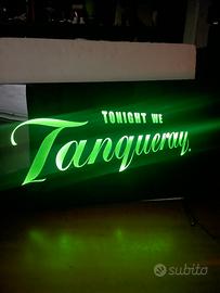INSEGNA LUMINOSA GIN TANQUERAY PUBBLICITARIA